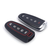 Load image into Gallery viewer, For Ford Edge/Explorer 2pcs 5-Button Key Silicone Case, Black, Red, Pink, Sea Blue