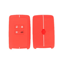 Load image into Gallery viewer, For Renault Koleos/Megane 2pcs 4 Button Honeycomb Pattern Silicone Key Cover, Black Red Line, Red White Line, Sea Blue Black Line, Dark Gray Black Line, White Black Line, Black Blue Line, Black White Line