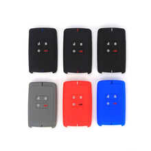 Load image into Gallery viewer, For Renault Koleos/Megane 2pcs 4 Button Honeycomb Pattern Silicone Key Cover, Black Red Line, Red White Line, Sea Blue Black Line, Dark Gray Black Line, White Black Line, Black Blue Line, Black White Line