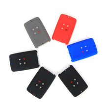 Load image into Gallery viewer, For Renault Koleos/Megane 2pcs 4 Button Honeycomb Pattern Silicone Key Cover, Black Red Line, Red White Line, Sea Blue Black Line, Dark Gray Black Line, White Black Line, Black Blue Line, Black White Line