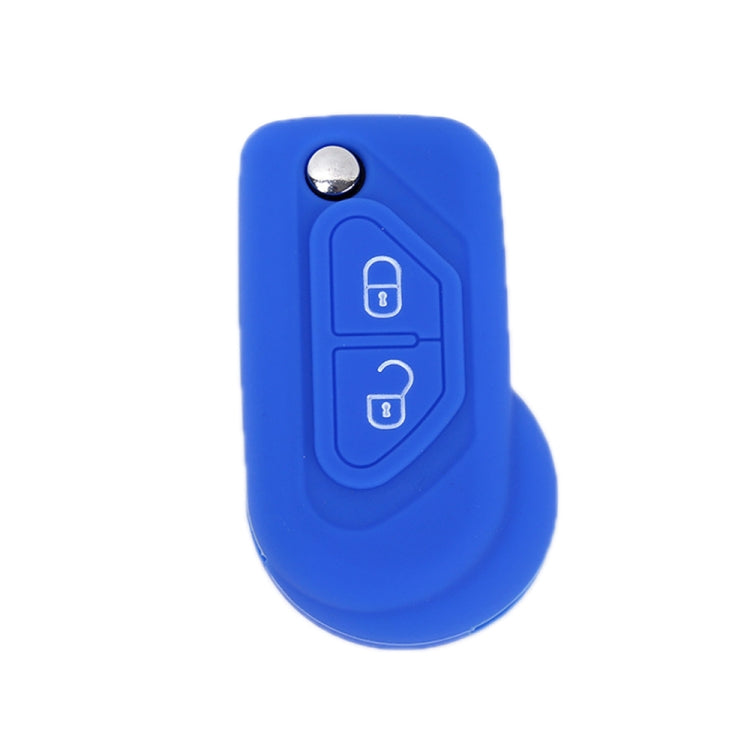 For Citroen C5/Elysee 2pcs Silicone Key Protector, Black, Red, Orange, Sea Blue, Pink, Apple Green