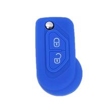 Load image into Gallery viewer, For Citroen C5/Elysee 2pcs Silicone Key Protector, Black, Red, Orange, Sea Blue, Pink, Apple Green