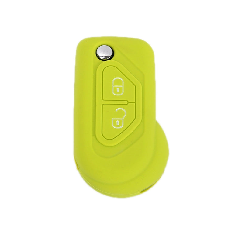 For Citroen C5/Elysee 2pcs Silicone Key Protector, Black, Red, Orange, Sea Blue, Pink, Apple Green