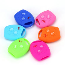Load image into Gallery viewer, For Ford Transit/Focus 2pcs 3-Button Silicone Key Protector, Rose Red, Pink, Orange, Sea ??Blue, Sky Blue, New Green