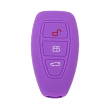 Load image into Gallery viewer, For Ford Focus/Mondeo 2pcs Folding Three-Button Key Protect Cover, Red, Pink, Orange, Yellow, Sky Blue, New Green, Purple, Black