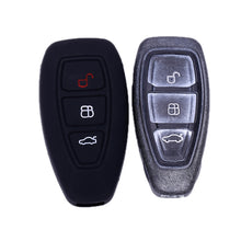 Load image into Gallery viewer, For Ford Focus/Mondeo 2pcs Folding Three-Button Key Protect Cover, Red, Pink, Orange, Yellow, Sky Blue, New Green, Purple, Black