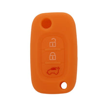 Load image into Gallery viewer, For Mercedes-Benz Smart Folding 2pcs 3 Button Silicone Key Case, Rose Red, Pink, Orange, Yellow, Apple Green, Sea Blue, Light Blue, Purple, White Gray, Black