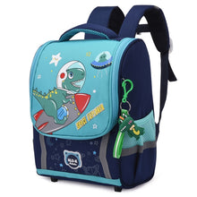 Load image into Gallery viewer, Kindergarten Children Cute Cartoon Backpack School Bag, Large Green Pink, Large Dark Purple, Large Watermelon Red, Large Red, Large Lake Blue, Small Navy Blue, Small Sky Blue, Small Light Purple, Small Green Pink, Small Dark Purple, Small Watermelon Re...