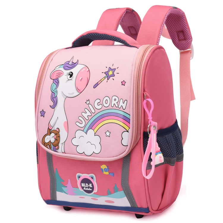 Kindergarten Children Cute Cartoon Backpack School Bag, Large Green Pink, Large Dark Purple, Large Watermelon Red, Large Red, Large Lake Blue, Small Navy Blue, Small Sky Blue, Small Light Purple, Small Green Pink, Small Dark Purple, Small Watermelon Re...
