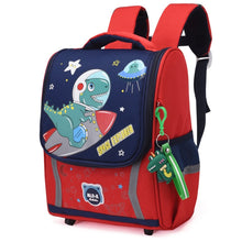 Load image into Gallery viewer, Kindergarten Children Cute Cartoon Backpack School Bag, Large Green Pink, Large Dark Purple, Large Watermelon Red, Large Red, Large Lake Blue, Small Navy Blue, Small Sky Blue, Small Light Purple, Small Green Pink, Small Dark Purple, Small Watermelon Re...
