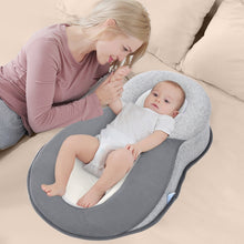 Load image into Gallery viewer, Baby Breastfeeding Pillow Lying Feeding Baby Anti-spitting Milk Slope Pad, Pillow Gray