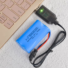 Load image into Gallery viewer, 7.4V Smart Chip Protection USB Plug Lithium Battery Charging Cable