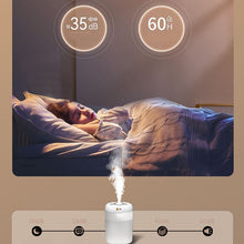 Load image into Gallery viewer, 3000ml Double Nozzle Humidifier with Timing Digital Display and Colorful Ambient Light