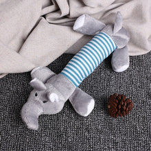 Load image into Gallery viewer, Animal Cute Long Striped Plush Sounding Pet Toy, Elephant, Pig, Duck