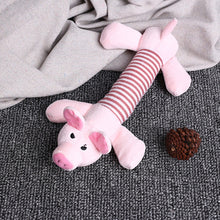 Load image into Gallery viewer, Animal Cute Long Striped Plush Sounding Pet Toy, Elephant, Pig, Duck