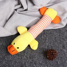 Load image into Gallery viewer, Animal Cute Long Striped Plush Sounding Pet Toy, Elephant, Pig, Duck