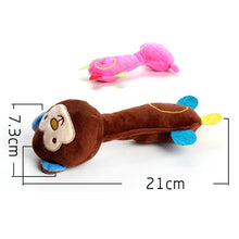 Load image into Gallery viewer, Dog Toys Plush Sound Toys Bite Resistant Teething Dog Supplies, Monkey, Pig, Deer