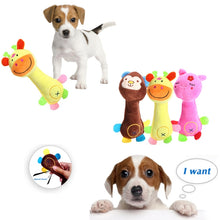 Load image into Gallery viewer, Dog Toys Plush Sound Toys Bite Resistant Teething Dog Supplies, Monkey, Pig, Deer