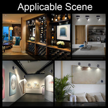 Load image into Gallery viewer, TL006-SIN Jewelry Art Exhibition USB Charging Decorative Wall-mounted LED Spotlights, Charging without Remote Control, Charging with Remote Control