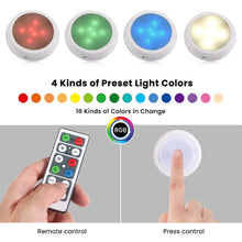 Load image into Gallery viewer, Ambience Pat Light Bedside Eye Protection Night Light, White Light Battery, RGBW Color Light Battery, RGBW Color Light Charging