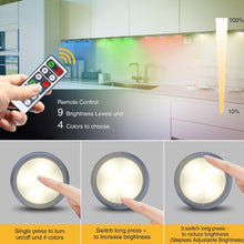 Load image into Gallery viewer, Ambience Pat Light Bedside Eye Protection Night Light, White Light Battery, RGBW Color Light Battery, RGBW Color Light Charging