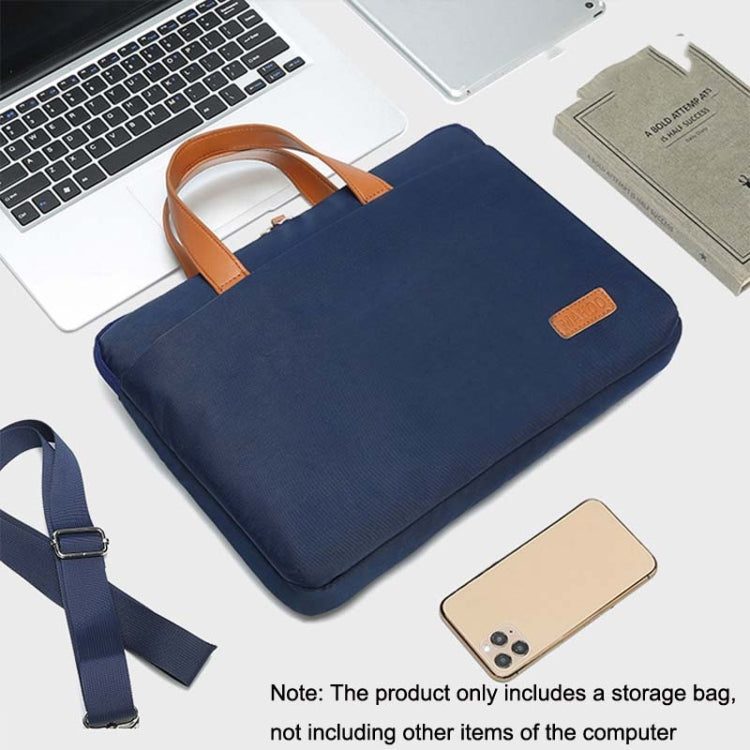 For MacBook 13.3-14 Inches MAHOO 10188 Ultra-Thin Hand Computer Bag Messenger Laptop Bag, Khaki, Dark Blue, Gray, Gray+Gray PU Power Bag, Dark Blue+Black PU Power Bag, Khaki+Gray PU Power Bag, Gray+Gray Mouse Pad, Dark Blue+Black Mouse Pad             ...