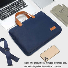 Load image into Gallery viewer, For MacBook 13.3-14 Inches MAHOO 10188 Ultra-Thin Hand Computer Bag Messenger Laptop Bag, Khaki, Dark Blue, Gray, Gray+Gray PU Power Bag, Dark Blue+Black PU Power Bag, Khaki+Gray PU Power Bag, Gray+Gray Mouse Pad, Dark Blue+Black Mouse Pad             ...