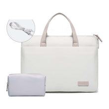 Load image into Gallery viewer, For MacBook 13.3-14 Inches MAHOO 10188 Ultra-Thin Hand Computer Bag Messenger Laptop Bag, Khaki, Dark Blue, Gray, Gray+Gray PU Power Bag, Dark Blue+Black PU Power Bag, Khaki+Gray PU Power Bag, Gray+Gray Mouse Pad, Dark Blue+Black Mouse Pad             ...