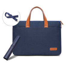 Load image into Gallery viewer, For MacBook 13.3-14 Inches MAHOO 10188 Ultra-Thin Hand Computer Bag Messenger Laptop Bag, Khaki, Dark Blue, Gray, Gray+Gray PU Power Bag, Dark Blue+Black PU Power Bag, Khaki+Gray PU Power Bag, Gray+Gray Mouse Pad, Dark Blue+Black Mouse Pad             ...