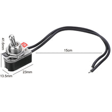 Load image into Gallery viewer, 10pcs Mini Toggle Two-position Rocker Switch With Wire, KNS-1
