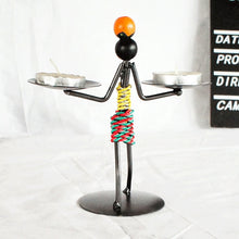 Load image into Gallery viewer, Retro Wrought Iron Man-shaped Candlestick Ornament Restaurant Table Decoration Props, 20, 21, 22, 23, 26, 27
