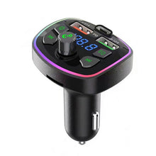 Load image into Gallery viewer, 3.1A USB+PD Bluetooth Car Charger Car FM Transmitter Colorful Lighting, R2, Q3, Q5, Q7