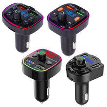 Load image into Gallery viewer, 3.1A USB+PD Bluetooth Car Charger Car FM Transmitter Colorful Lighting, R2, Q3, Q5, Q7