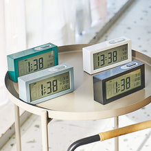 Load image into Gallery viewer, 8890H Multifunctional Photosensitive Bedside Small Alarm Clock LCD Screen Digital Clock