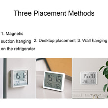 Load image into Gallery viewer, 8218 Thin and Light Magnetic Wall-mounted LCD Temperature Electronic Digital Clock