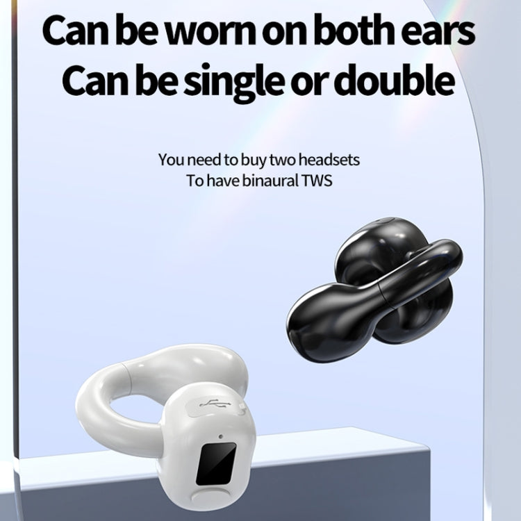 M10 IPX5 Waterproof Ear Clip Bluetooth Earphones, Style:, M10 Single Black, M10 Single White, M10 Single Pink, M10 Single Skin Color, M10 Single Green, M10 Doble Green, M10 Doble Skin Color, M10 Doble Black, M10 Doble White, M10 Doble Pink