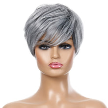 Load image into Gallery viewer, Ladies Short Straight Hair Wig High Temperature Silk Chemical Fiber Headgear, Wig-332, Wig-335