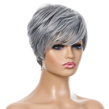 Load image into Gallery viewer, Ladies Short Straight Hair Wig High Temperature Silk Chemical Fiber Headgear, Wig-332, Wig-335