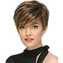 Load image into Gallery viewer, WIG-305 Female High Temperature Silk Wig Oblique Bangs Short Hair Chemical FiberHeadgear, WIG-305