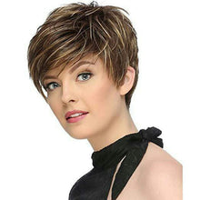 Load image into Gallery viewer, WIG-305 Female High Temperature Silk Wig Oblique Bangs Short Hair Chemical FiberHeadgear, WIG-305