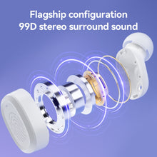 Load image into Gallery viewer, With Charging Bin Stereo Wireless Bluetooth Earphones, Style:, BY18 Digital Display White