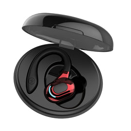 F8 Hanging Ear Stereo Wireless Bluetooth Earphones With Charging Bin, With Charging Bin(Blue Single Ear), With Charging Bin(Red Single Ear), With Charging Bin(Green Single Ear), With Charging Bin(Black Single Ear)