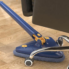 Load image into Gallery viewer, Triangular Mop Household Ceiling Cleaner Wipe Wall Tiles Imitation Hand Twist Mop, Including 1 Cloth With Scraper, Including 2 Cloth With Scraper, with 2 Cloth, Including 4 Cloth With Scraper