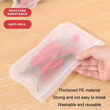 Load image into Gallery viewer, 10pcs EVA Refrigerator Reusable Food Airtight Peservation Bag, Size:, Small, Medium, Large, Extra Large