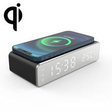 Load image into Gallery viewer, W258 With Clock / Temperature Display Desktop Phone / Earphone Wireless Charging, W258 5W (Silver), W258 5W (Black)