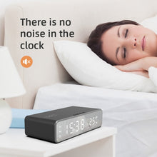 Load image into Gallery viewer, W258 With Clock / Temperature Display Desktop Phone / Earphone Wireless Charging, W258 5W (Silver), W258 5W (Black)