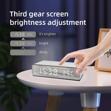 Load image into Gallery viewer, W258 With Clock / Temperature Display Desktop Phone / Earphone Wireless Charging, W258 5W (Silver), W258 5W (Black)