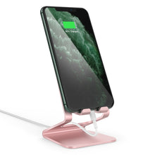 Load image into Gallery viewer, AhaStyle ST02 Mobile Phone Aluminum Alloy Fixed Bracket Storage Charging Base, ST02 (Black), ST02 (Rose Gold), ST02 (Silver)