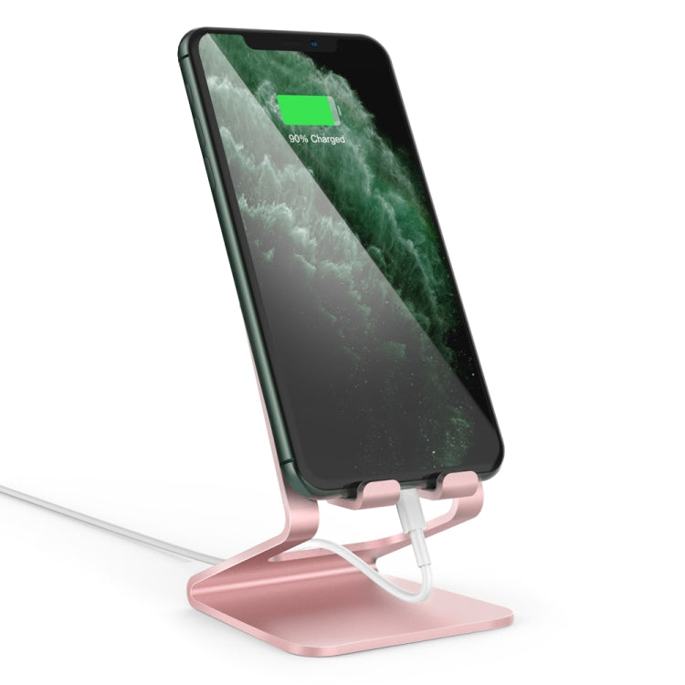 AhaStyle ST02 Mobile Phone Aluminum Alloy Fixed Bracket Storage Charging Base, ST02 (Silver), ST02 (Black), ST02 (Rose Gold)