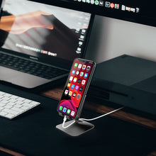 Load image into Gallery viewer, AhaStyle ST02 Mobile Phone Aluminum Alloy Fixed Bracket Storage Charging Base, ST02 (Black), ST02 (Rose Gold), ST02 (Silver)